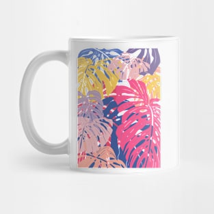 Abstract Colorful Monstera Leaves 20 Mug